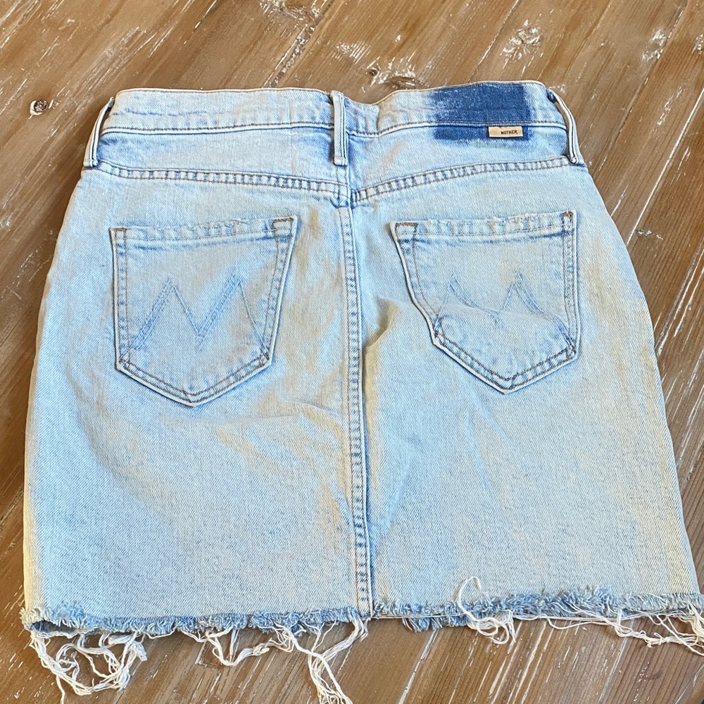 MOTHER Light Blue Mini Skirt - Picture 3 of 5